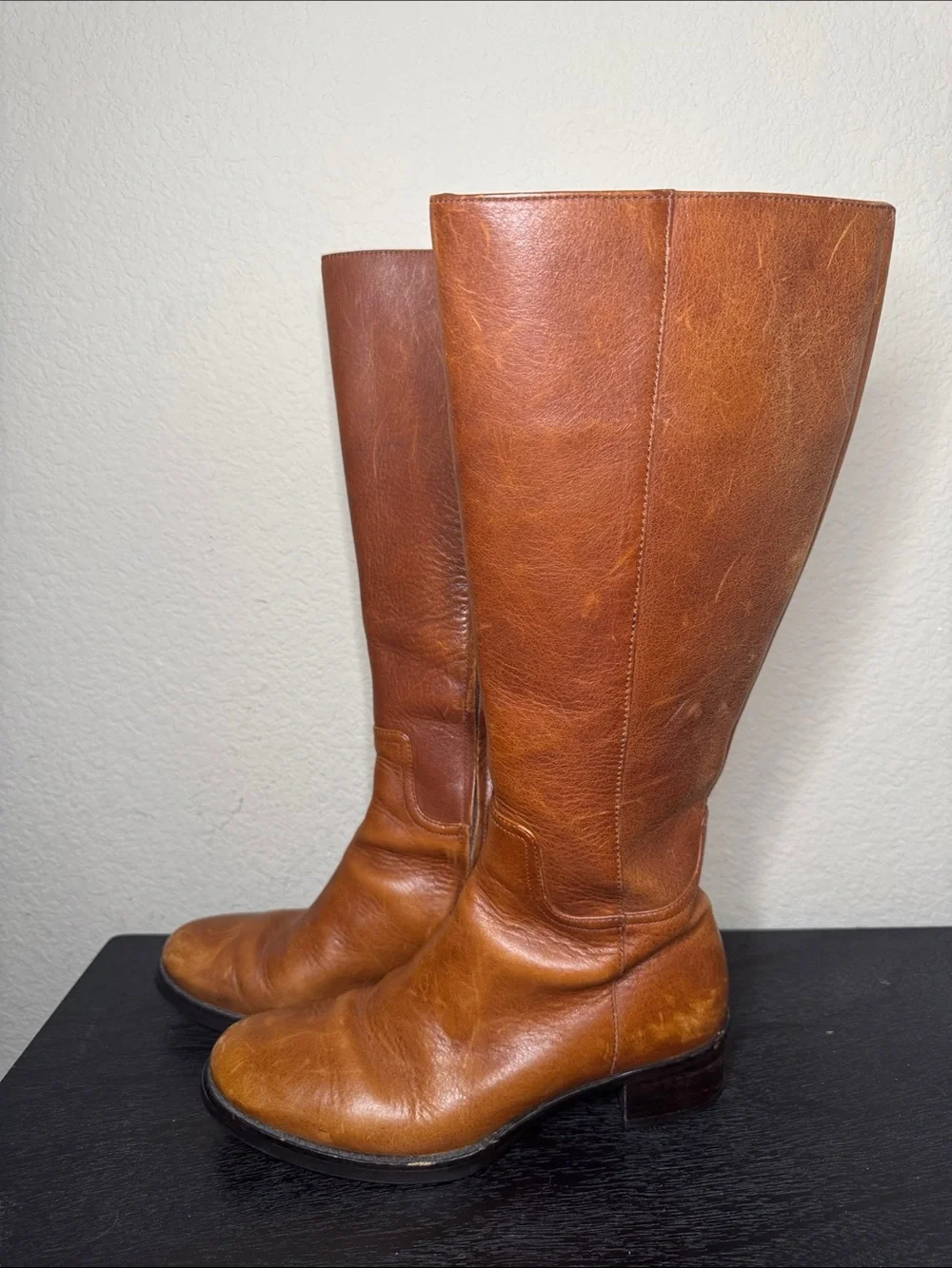 Rockport Classic Tall Leather Riding Boots Size 6.5